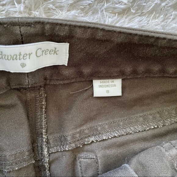 Coldwater Creek Brown High Rise Straight Leg Cropped Ankle Pants - Picture 6 of 10